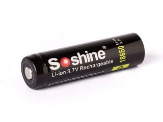 SoShine 18650 Li-Ion 3400mAh protected