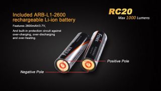 Fenix RC20 mit Ladestation und Akku