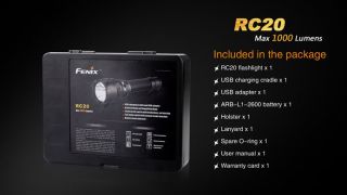 Fenix RC20 mit Ladestation und Akku
