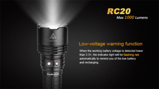 Fenix RC20 mit Ladestation und Akku