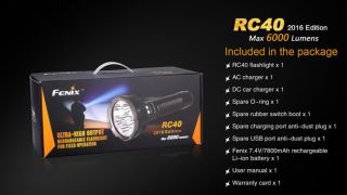 Fenix RC40 2016 Edition 6000Lumen mit Ladekabel