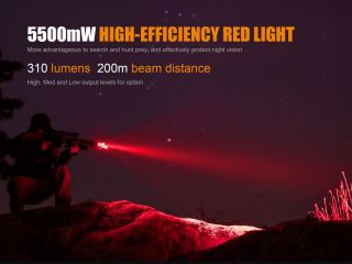 Fenix TK25 Red rote&weie Led fr die Jagd