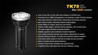 Fenix TK75 2015er - 4000 Lumen