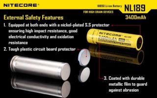 Nitecore 18650er 3400 mAh protected