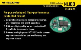 Nitecore 18650er 3400 mAh protected