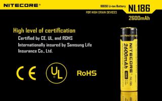 Nitecore 18650er 2600 mAh protected