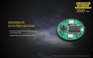 Nitecore 18650er 3500 mAh HP 8A protected
