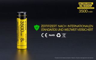 Nitecore 18650er 3500 mAh HP 8A protected