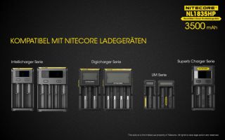 Nitecore 18650er 3500 mAh HP 8A protected