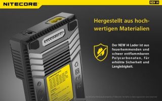 Nitecore Intellicharge New i4 - AAA, AA, RCR123, 18650er Lader