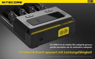 Nitecore Intellicharge New i4 - AAA, AA, RCR123, 18650er Lader