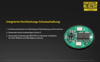 Nitecore 18650er 2600 mAh mit Micro USB Ladeanschlu