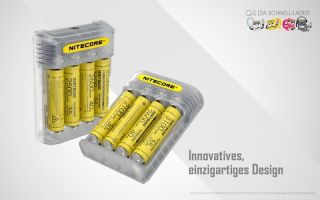 Nitecore Q4 - 2A Ladestrom schwarz