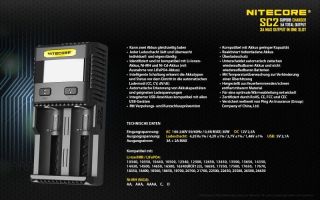 Nitecore Digicharger SC2 - 3A