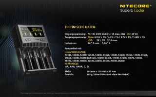 Nitecore Digicharger SC4 Schnellladegerät