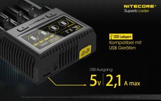 Nitecore Digicharger SC4 Schnellladegert