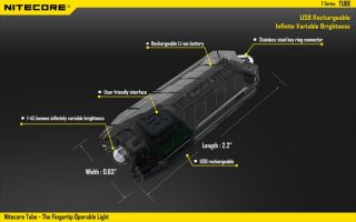 Nitecore TUBE schwarz