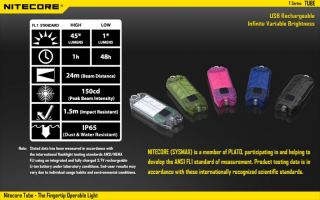 Nitecore TUBE schwarz