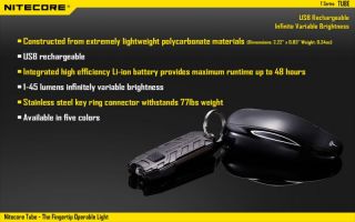 Nitecore TUBE schwarz