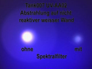 Tank007 UV-AA02 3W UV LED 365nm mit Spektralfilter