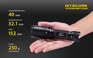 Nitecore EF1 Ex-geschtzte Taschenlampe