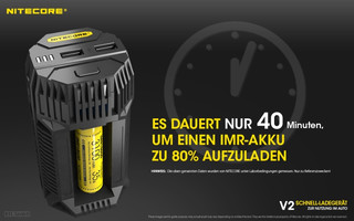 Nitecore V2 - Kfz-Ladegert