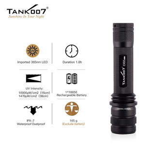 Tank007 CI02 5W 365nm mit Spektralfilter und Linsensystem