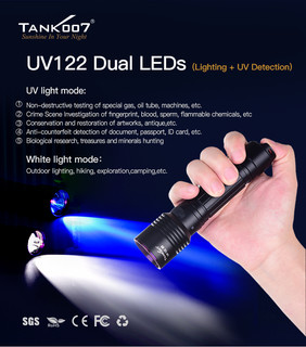Tank007 UV122 weißes Licht & UV 5W 365nm!