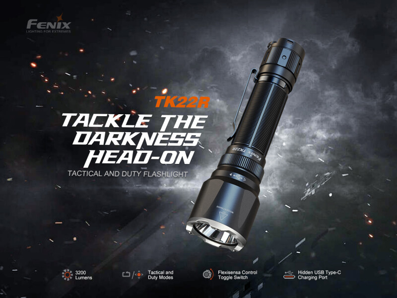 Fenix TK22 Tac APF Taschenlampe – 2800 Lumen, Für Militär & Duty, Extrem Hell