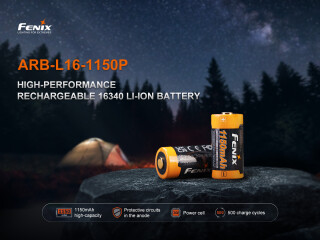 Fenix ARB‑L16 1150P 16340 Akku 1150 mAh protected