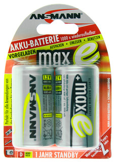 2er Pack D Ansmann maxE 8500mAh NiMH+