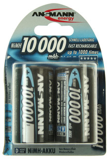 2er Pack D Ansmann Professional 10.000mAh NiMH+